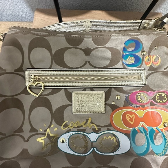 COACH Y2K 20962 DAISY POP C APPLIQUÉ HOBO Handbag Purse Bag - Picture 10 of 10